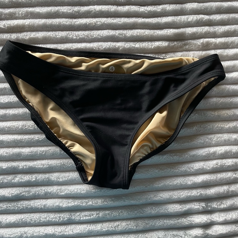 Black bikini suit bottoms